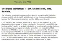 VeteransstatisticsPTSDDepressionTBISuicide