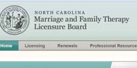 NC Marriage and Family Therapy Licensing Board